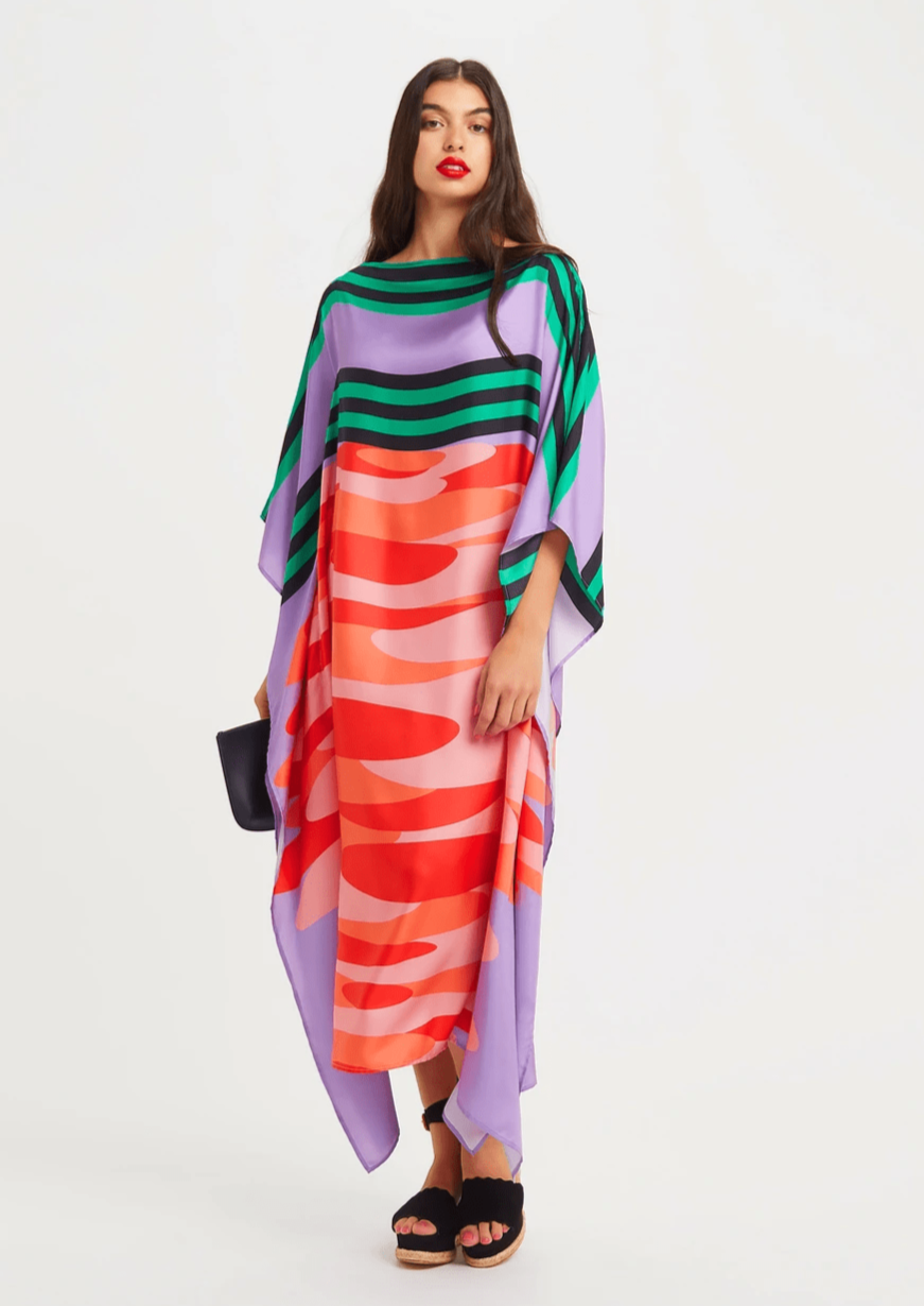 Kaftan met abstracte flair