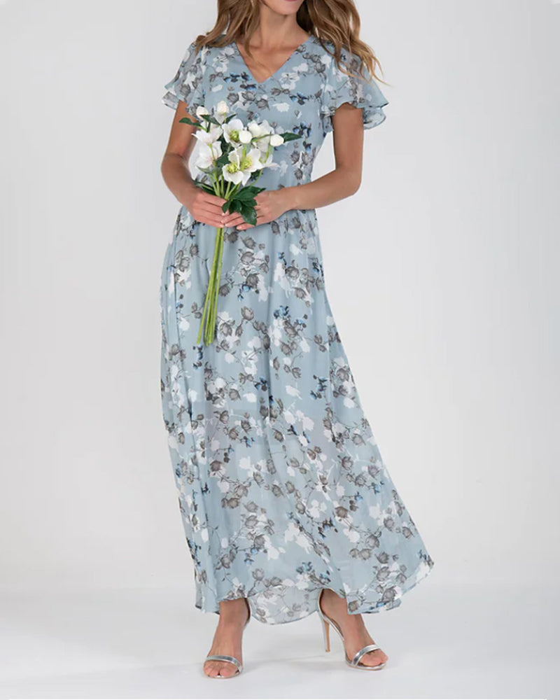 Ruth™ - Chic Floral Maxi Dress 