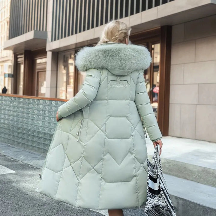 Nyxelle | Luxury Puffer Coat with Fur Hood