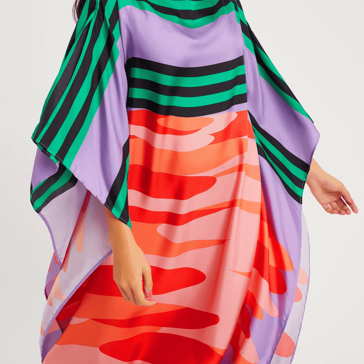 Kaftan met abstracte flair