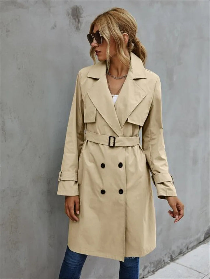 Corinne | Elegante, comfortabele trenchcoat met een reverskraag