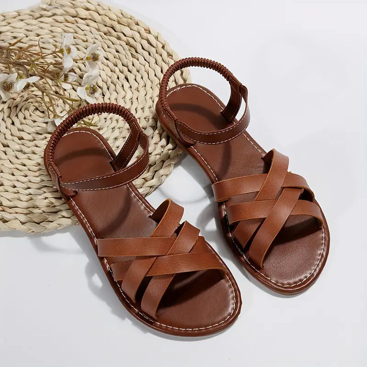 Fatima™ - Gevlochten Platte Sandalen