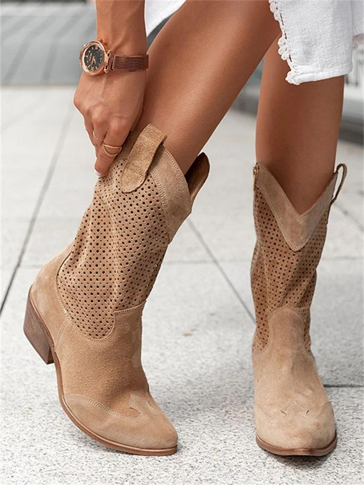 Lira | Low Heel Cowboy Boots for Women