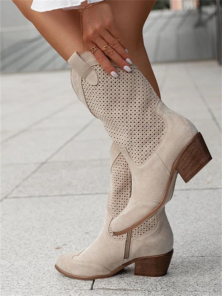 Lira | Low Heel Cowboy Boots for Women