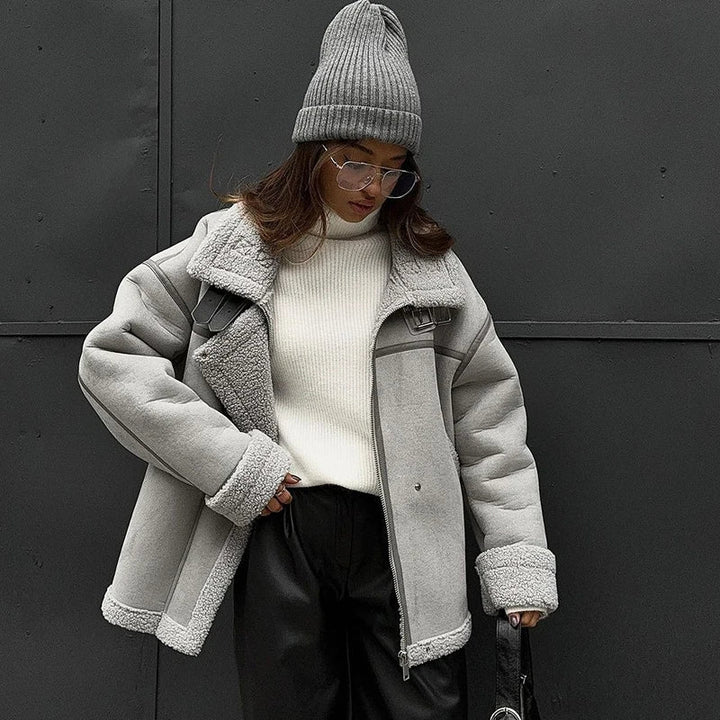 Leona | Luxe Shearling Jas - Wintercomfort