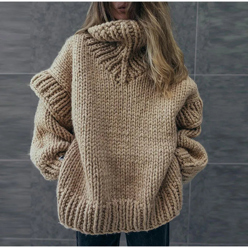 Nerissa | Comfortable Knitted Turtleneck Sweater with Wide Sleeves