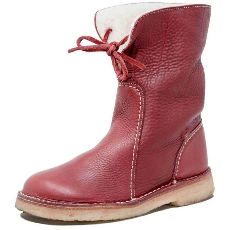 Calyx | High Quality Leather Winter Boots with Fleece Lining 