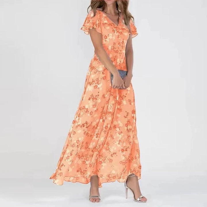 Ruth™ - Chic Floral Maxi Dress 