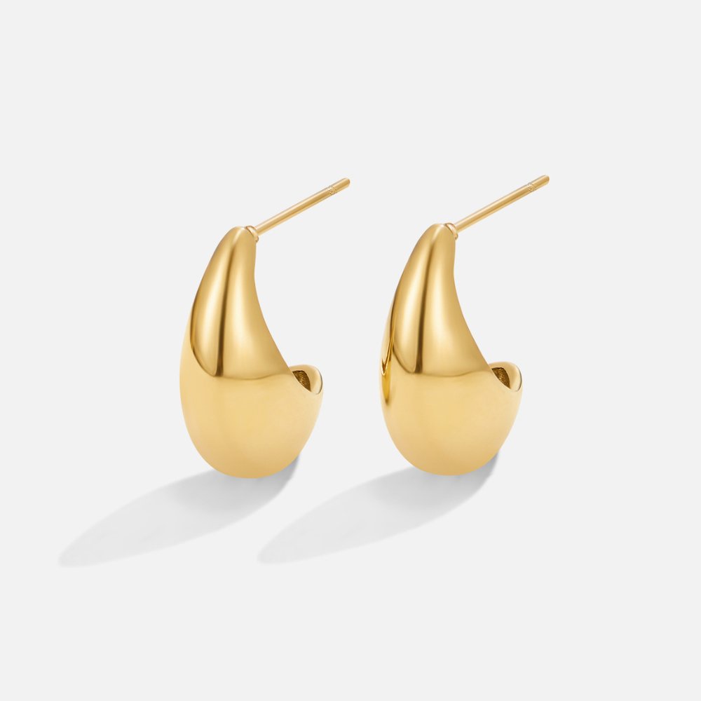 Mini Curved Gold Hoops