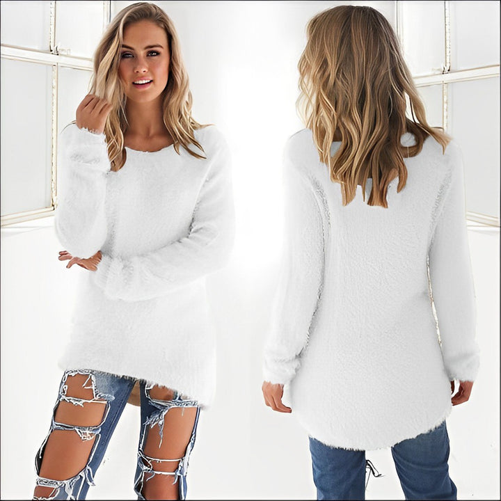 Phoebe | Casual lange mouw sweater met O-hals